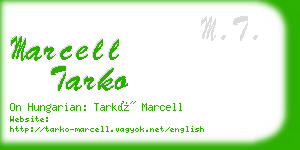 marcell tarko business card